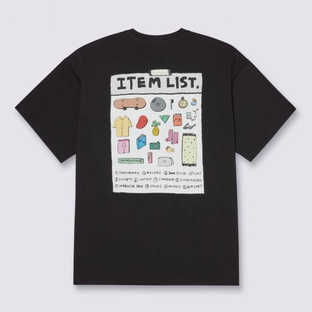 【VANS】官方旗艦 Artist Collection - Riroo 黑色短袖T恤