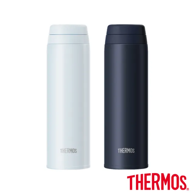 【THERMOS 膳魔師】買1送1_可進洗碗機不鏽鋼90度輕鬆開蓋真空保溫杯500ml(JOR-500)