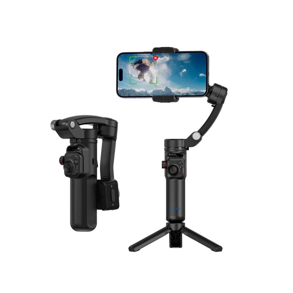 【GKI 耀麟國際】CYKE M02 手機三軸穩定器 智能追蹤藍牙摺疊手機穩定器(手機拍攝神器)