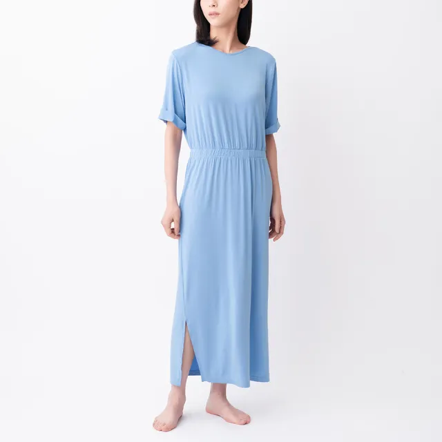 【Tani】女性短袖連身裙(天絲莫代爾女性女性居家休閒短袖連身裙99526)