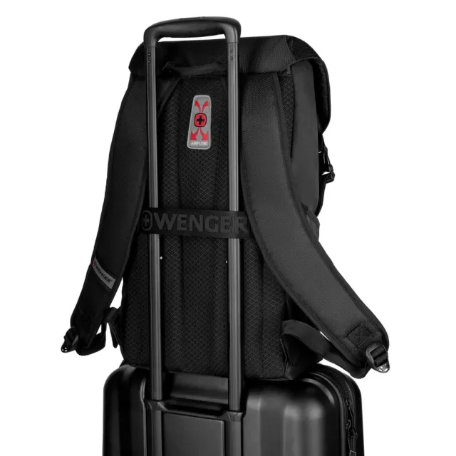 【WENGER 威戈】雙11 16吋電腦後背包 48*31*17 黑(611866)