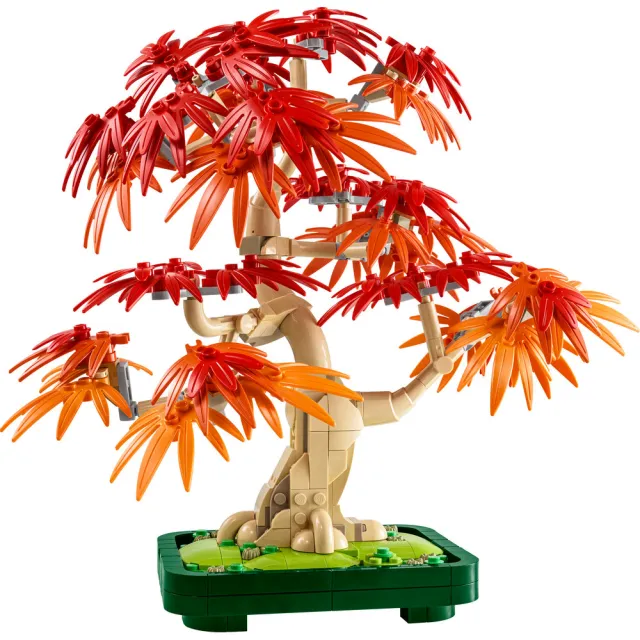 【LEGO 樂高】Botanicals 10348 日本紅楓盆景(花藝 居家擺設 積木 玩具模型)