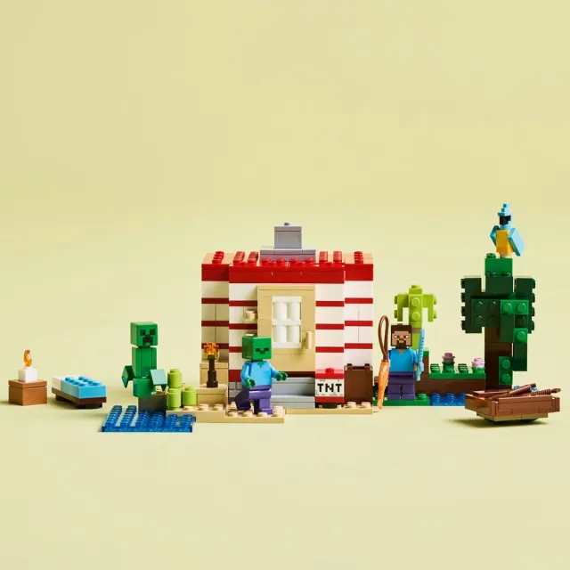 【LEGO 樂高】Minecraft 21275 炸藥叢林屋(麥塊 電玩遊戲 兒童玩具 積木)