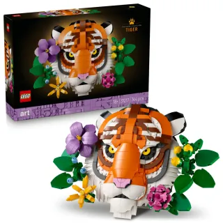 【LEGO 樂高】Art 31217 動物群系列－老虎(花卉植物 居家擺設 裝飾畫 玩具模型)