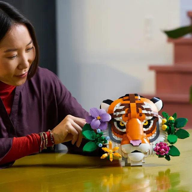【LEGO 樂高】Art 31217 動物群系列－老虎(花卉植物 居家擺設 裝飾畫 玩具模型)