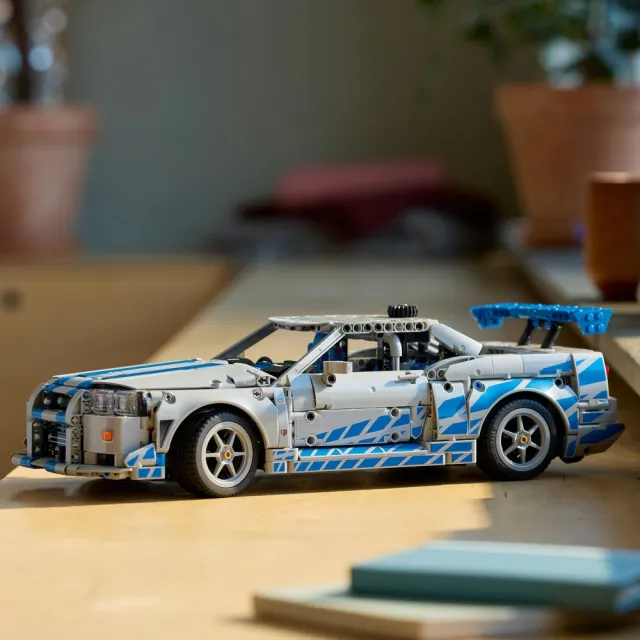 【LEGO 樂高】科技系列 42210 2 Fast 2 Furious Nissan Skyline GT-R R34 Car(玩命關頭 賽車 擺設 積木)