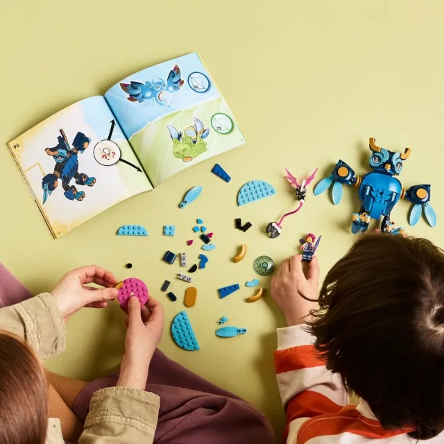 【LEGO 樂高】DREAMZzz 71494 佐伊的時間貓頭鷹(追夢人的試煉 動物玩具 兒童玩具 積木)