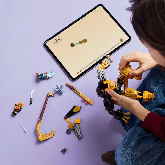 LEGO 樂高】旋風忍者系列71839 亞林的旋風忍術戰鬥機械人(忍者積木兒童