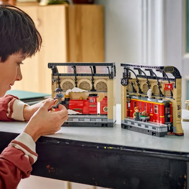【LEGO 樂高】哈利波特系列 76450 書擋擺飾：霍格華茲特快車(Harry Potter 玩具車 兒童玩具 積木)