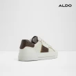 【ALDO】BERENTERIEL-壓紋拼接小白鞋-女鞋(白色圖騰)