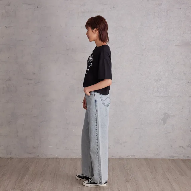 【Lee】女裝 牛仔褲 / 428 高腰舒適直筒 淺藍洗水(LB517057269)