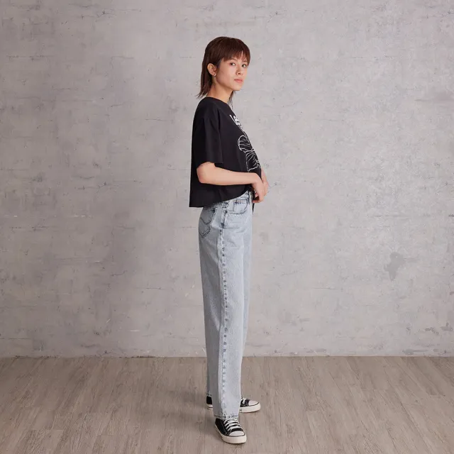 【Lee】女裝 牛仔褲 / 428 高腰舒適直筒 淺藍洗水(LB517057269)