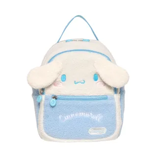 【IMPACT 怡寶】大耳狗喜拿Cinnamoroll絨毛後背包-中-白配藍 IMQCM003WT