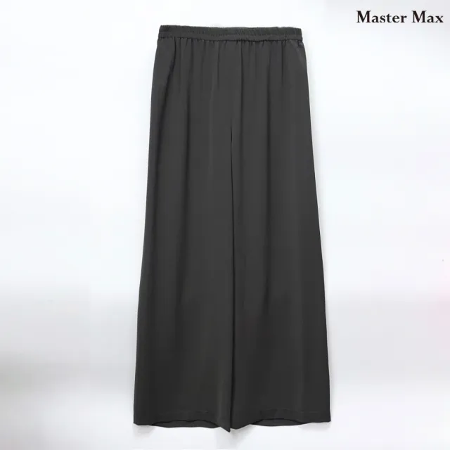 【Master Max】超薄超柔軟鬆緊腰頭素面雪紡長褲(8413005)