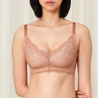 【Triumph 黛安芬】自在貼合系列 蕾絲透氣包覆無鋼圈內衣(杏仁棕)