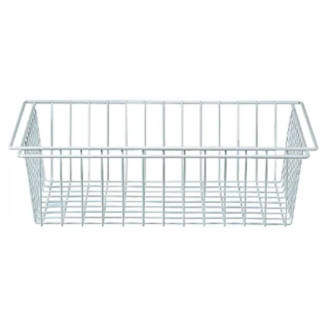 【MUJI 無印良品】SUS追加網籃/亮面淺灰/84(大型家具配送)