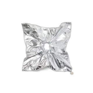 【MATIN KIM】官方旗艦 亮面幾何髮圈 鬆緊髮圈(銀色)