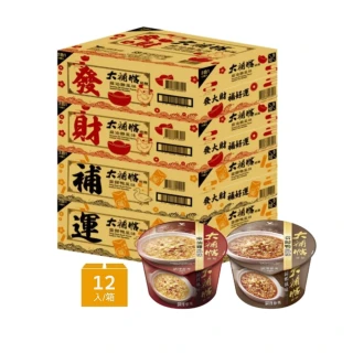【大補帖】風味碗細麵x12入/箱(當歸鴨/麻油雞)  (TQF微笑標章)