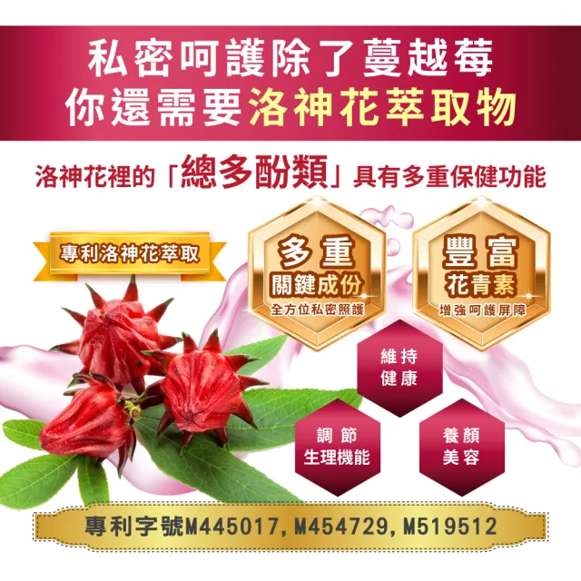 【友GO健康】蔓越莓洛神花+益生菌私密照護-全素可食X4盒共120顆(3效配方-高倍濃縮+長效緩釋升級版)