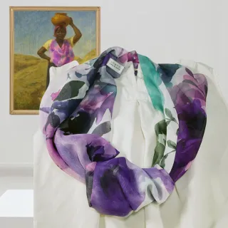 【iTa.a】100%義大利制造80×80雪紡大方巾(時尚.機能.環保-歐洲工藝普及版B18)