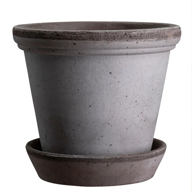 【BERGS】Flora pot 芙洛拉系列陶盆(D10 H10/含底盤)