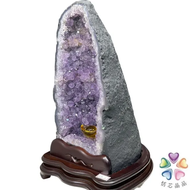 恬芯晶品】6.25kg精選巴西紫水晶洞新居財位擺設OK16(紫鈦晶晶洞開運