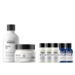 【L’OREAL 巴黎萊雅PRO】絲漾博吸金喚彩洗潤組(洗髮精+髮膜)