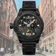 【elegantsis 愛樂時】陸軍裝甲部隊限量機械錶男錶 黑綠 48mm(ELJX48AS-ROCA-MA)