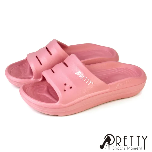 【Pretty】最新一代 拖鞋 厚底拖鞋 彈力 防水 輕量 類氣墊 台灣製(4色/36-44)