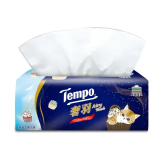 【TEMPO】貓福珊迪奢羽三層抽取式衛生紙-無香(80抽/24包入/箱購)