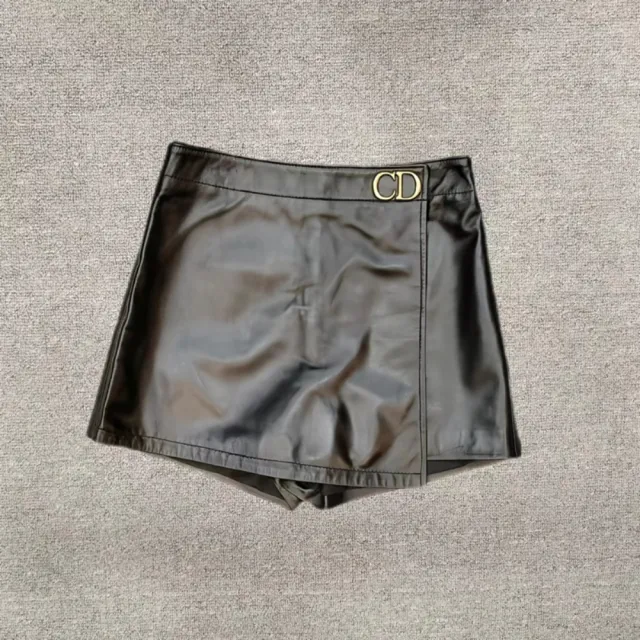 【巴黎精品】女頂級真皮裙真羊皮褲裙半身裙A字裙短裙子洋裝休閒女裝(真皮褲裙女褲子n1iv59)