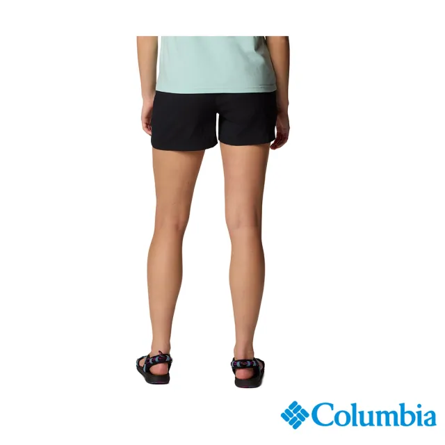 【Columbia 哥倫比亞】女款-超防曬UPF50防潑短褲-黑色(UAR92130BK/JS)