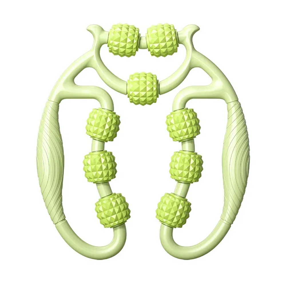 Amywo艾美窩】9輪夾腿按摩器IH-00119(瘦腿器瘦腿按摩器滾輪按摩腿部按摩小腿按摩腿部按摩環型按摩) - momo購物網-