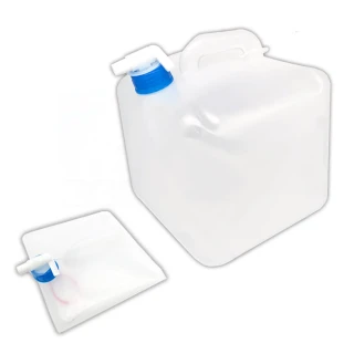 【E7SHOP】台灣製 戶外折疊水桶 20公升(MIT 儲水桶 飲水桶 折疊式水箱 水桶20L 水袋 露營 摺疊水桶 方形)