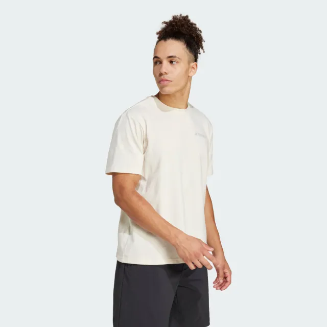 【adidas 愛迪達】短袖上衣 男 亞規 XPL POLYGIENE T 米白 JI8314(S3020)