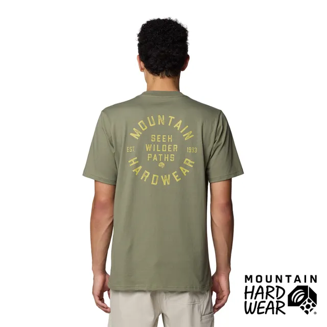 【Mountain Hardwear】MHW Circle Short 透氣針織棉LOGO短袖T恤 油橄欖綠 男款 #2110741