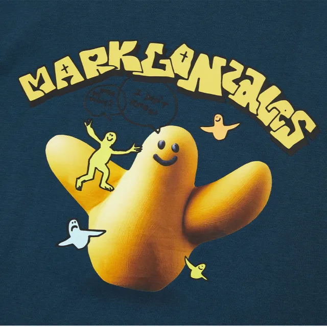 【Mark Gonzales】男女同款 CLAY 小天使T恤-藍色