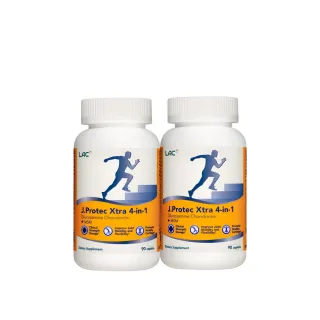 【LAC 利維喜】敏力捷Xtra四合一食品錠x2入組(共180錠/葡萄糖胺/軟骨素/MSM/送禮)