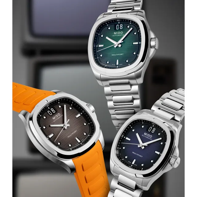 【MIDO 美度】廣告配戴款 TV大日期窗機械錶 鋼帶 40mm 送禮 禮物 推薦(任選一款)