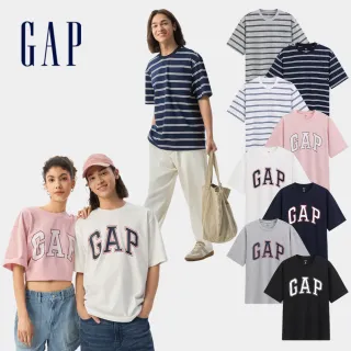 【GAP】男女裝 Logo純棉印花圓領短袖T恤-多款任選(729157&729172&713826)