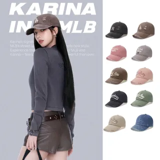 【MLB】牛仔 復古 仿舊棒球帽 KARINA同款老帽 Varsity系列(CPVL6.CPVV3.CPVV0.CPV03-多款任選)