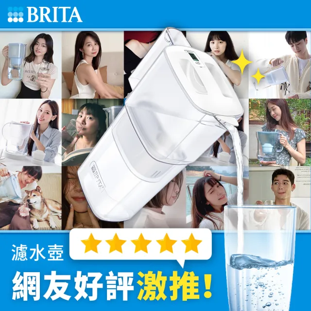 【BRITA】官方直營 日系簡約濾水壺+MXPRO全效型濾芯(共1壺1芯)