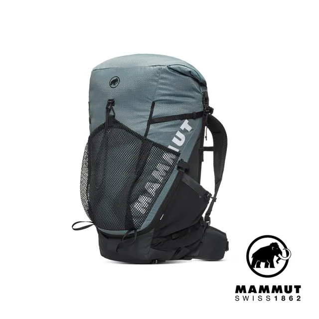 【Mammut 長毛象官方直營】Ducan Spine 50-60 W 動態背負健行後背包 50-60L 地層灰藍/黑 女款 #2530-01500