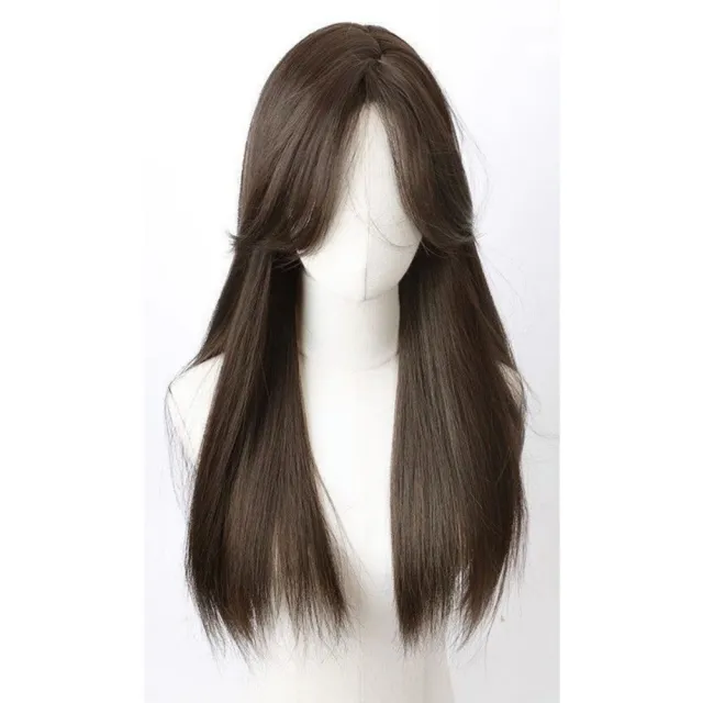 【巴黎精品】長假髮直髮整頂假髮(前額蕾絲頭皮中分女假髮6款n1ji55)