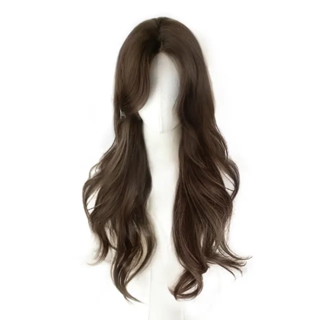【巴黎精品】長假髮捲髮整頂假髮(前額蕾絲蓬鬆大波浪女假髮2色n1ji50)