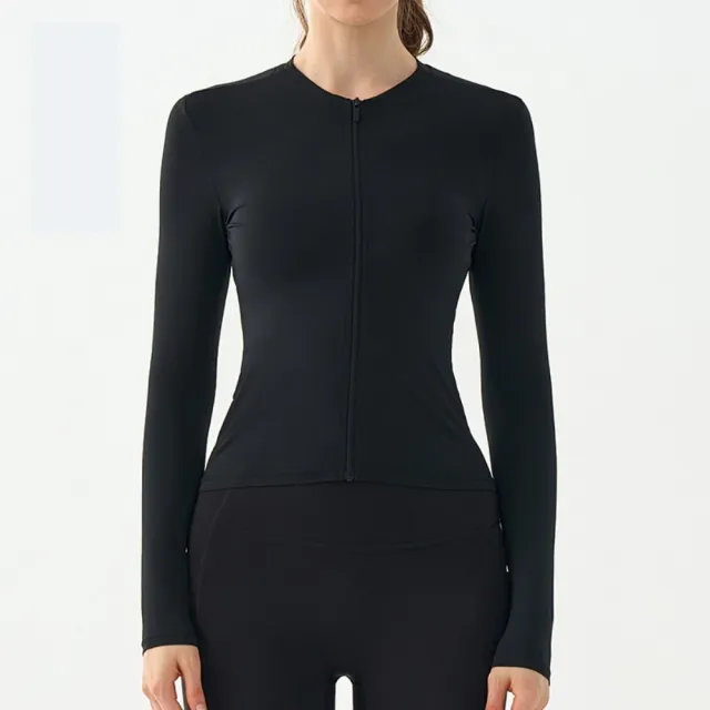 【米蘭精品】雙11優惠 女☆瑜珈外套運動服瑜珈服健身親膚透氣速乾運動上衣跑步修身顯瘦(薄款3色t1ld33)