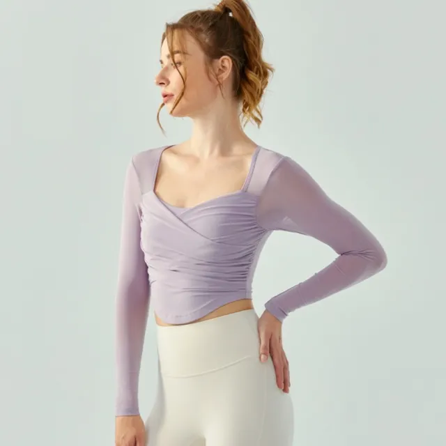 【米蘭精品】雙11優惠 女短袖運動服T恤瑜珈服親膚透氣速乾瑜伽運動上衣跑步修身顯瘦(網紗美背4色t1ld29)