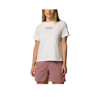 【Columbia 哥倫比亞】女款-短袖上衣-海鹽白(UAR94090ES/IS)