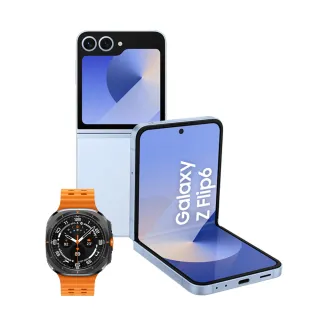 【Samsung 三星】Galaxy Z Flip6 5G 6.7吋(12G/512G/高通驍龍8 Gen3/5000萬鏡頭畫素/AI手機)(Watch Ultra組