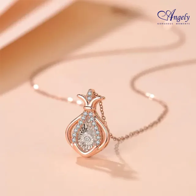 【Angely】甜心許願鈦鋼靈動真鑽項鍊